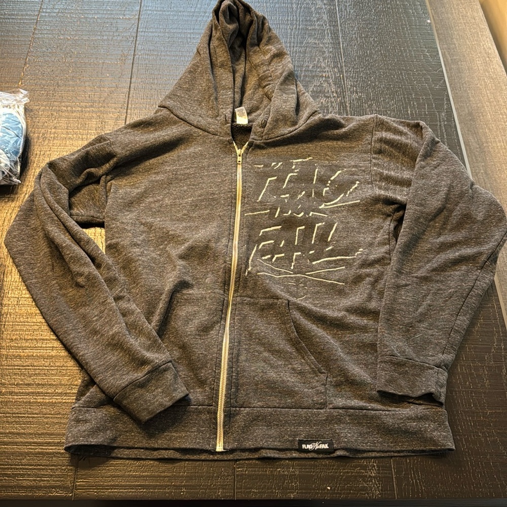 Flag Nor Fail Zip Up Sweatshirt Hoodie size XL